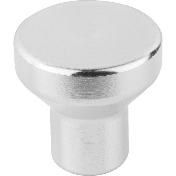 Kipp Mushroom Knob Size:9 D=M02, D1=14, Steel Trivalent Blue Passivated K0250.0902